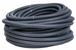 Rura karbowana 25/19mm PCV 750N z pilotem czarna 6163A-50/750P Pawbol (50mb)