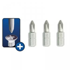 Końcówki wkrętakowe Phillips PH3x25mm, 3szt blister