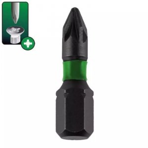 Końcówki wkrętakowe udarowe Pozidriv PZ3x25mm, 2szt blister