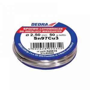 Spoiwo lutownicze 2,5mm 50g 97%SN SN97Cu3