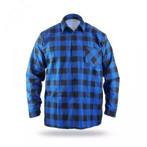 Koszula flanelowa niebieska, rozm.XXXL, 100% bawełna