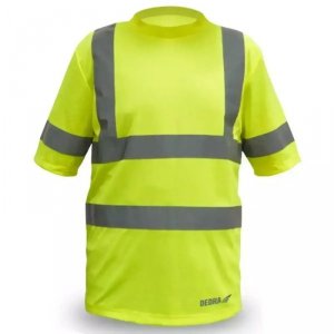 Koszulka męska t-shirt odblaskowa, żółta rozm L