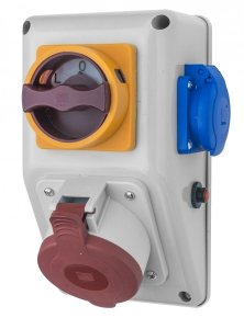 Rozdzielnica R-BOX Kompakt 1x32A/5p, 1x250V, wyłącznik L/P, IP44 (B.325/1/LP)
