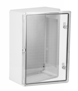 Obudowa szafka rozdzielcza hermetyczna IP65, 400mm, drzwi przeźroczyste, C.1707-P Pawbol