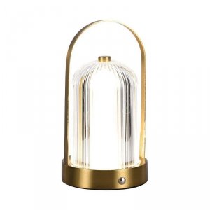 Lampka Biurkowa Nocna V-TAC 1W LED 22cm Ładowanie USB Ściemnianie Złota VT-1057 3000K-6000K 55lm
