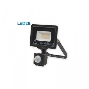 Naświetlacz z czujnikiem ruchu LED MHC 10W 3000K IP44 czarny LED2B