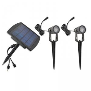Lampa ogrodowa Solar LED SPIKE 2x1W 4000K IP65 Kobi
