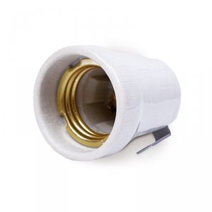 Oprawka porcelanowa z blaszką K003 E27 Kobi