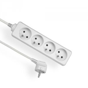 Przedłużacz 4gn/3m/Zu/1mm biały Elgotech