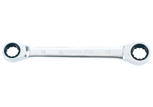 KLUCZ OCZKOWY DWUSTRONNY Z GRZECHOTKĄ JEDNOKIERUNKOWĄ 72 ZĘBY 128 x 8mm x 9mm King Tony