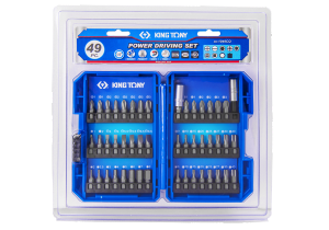 ZESTAW BITÓW 1/4 49cz. Z UCHWYTEM 2141 + 750-50A, PŁASKIE, PH, PZ, HEX, TORX Z OTWOREM, KWADRAT King Tony