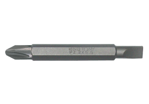BIT DWUSTRONNY 1/4 KRZYŻAK No.3 / PŁASKI 7,0 x 1,2 x 60mm King Tony