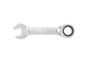 KLUCZ PŁASKO-OCZKOWY KRÓTKI Z GRZECHOTKĄ JEDNOKIERUNKOWĄ 72 ZĘBY 11mm x 103mm King Tony