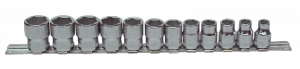 Zestaw nasadek 3/8 7400SM 8-19mm na szynie RAIL-264 BAHCO