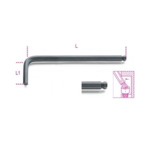 Klucz trzpieniowy imbusowy kątowy z końcówką kulistą 12 mm, 96BP Beta