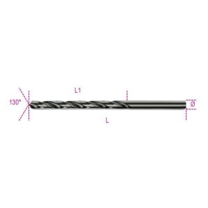 Wiertło kręte cylindryczne szlifowane HSS 6,50 mm DIN340, 412L Beta