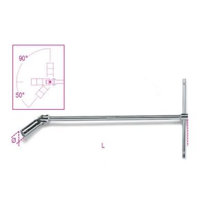 Klucz nasadkowy przegubowy do świec zapłonowych 14 mm długi, 959/14 Beta