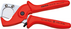 Nożyce do węży i rur PLASTICUT, 185mm, 90 20 185, KNIPEX