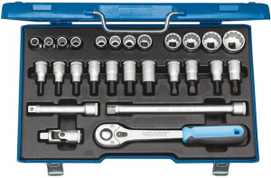 Zestaw nasadek 1/2, 27-czesciowy, D19IMU-10, GEDORE