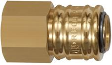 Szybkozlacze z mosiadzu, srednica nom.7,2mm, gwint wewnetrzny G 3/8 RIEGLER
