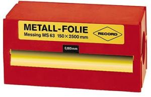 Folia metalowa, ze stali nierdzew.150x2500x0,250mmRECORD