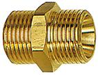 Zlaczka z podwoj.gwint, gwint zewn. G1/8xG1/8, rozmiar klucza 14mm z mosiadzu, RIEGLER