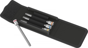 Zest.nasadek wkretak. z funkcja przytrzymywania1/4 Torx 25-T40x100mm 4-czesciowy Wera