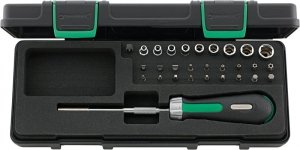 Zestaw 1/4 z pokrętłem grzechotkowym (29-cz.) STAHLWILLE