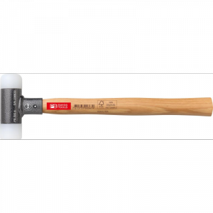 Młotek z miękkimi obuch.z trzonkiem drewnianym bezodrzutowy 35mm PB Swiss Tools