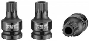 Nasadka trzpieniowa udarowa długa xZN Spline z chwytem 1/2 16 mm Teng Tools