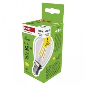 Żarówka LED Filament Mini Globe / E14 / 5,9 W (60 W) / 806 lm / neutralna biel