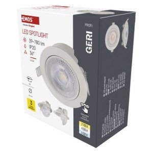 Oczko LED GERI białe, okrągłe, 6,5W CCT