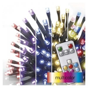 Lampki choinkowe Classic 160 LED 16m, RGB, 72 programy, pilot, IP44, timer