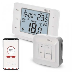 Inteligentny termostat pokojowy, bezprzewodowy, GoSmart z WiFi, P56211