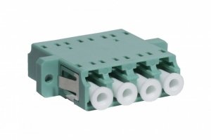 Adapter LC MM OM3 quad turkusowy