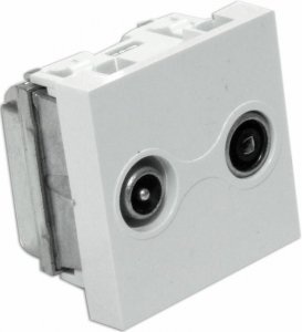 Gniazdo RTV przelotowe 45x45mm (PFP09+WIE)