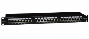 Panel 19 24xRJ45 STP kat.6 (1U) z półką