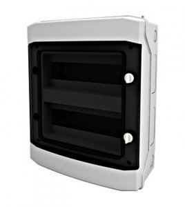 Skrzynka, obudowa natynkowa n/t 2x12 IP65 UV, transparentna 400VAC/1500VDC BK080203-- Schrack Technik