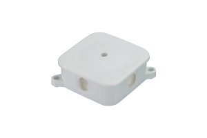 Puszka instalacyjna hermetyczna 78x78x28mm 4 dławiki pusta biała A.0016 Pawbol