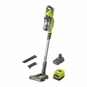 Odkurzacz pionowy 18V ONE+ w zestawie z akumulatorem 2.0 Ah oraz ładowarką RSV18-120G Ryobi