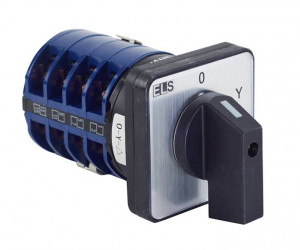 Łącznik krzywkowy tablicowy 40A 0‑Y‑D (0‑Y‑T) gwiazda ‑ trójkąt, LW40 0‑Y‑D 3P T, ELS 