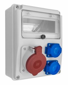 Rozdzielnica budowlana R-BOX 240 8S 1x32/5, 2x250V IP44 B.1802 Pawbol