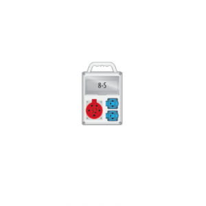 Rozdzielnica R-BOX SLIM 8S: 1x16A/4P, 2x250V, 400V, IP44, B.SLIM-8S-2, Pawbol