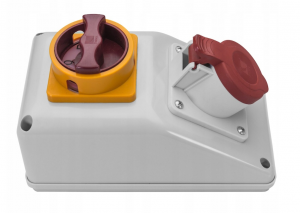 Rozdzielnica R-BOX KOMPAKT: 1x16A/5P, 1xL/P 25A, 400V, IP44, B.165/LP, Pawbol