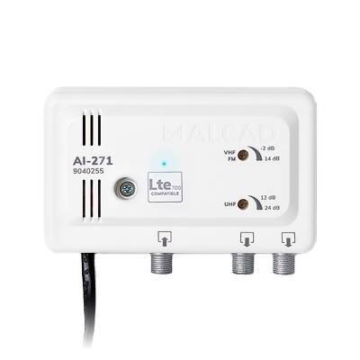 Wzmacniacz antenowy wewnętrzny 2 wyjścia LTE700 AI-271 ALCAD