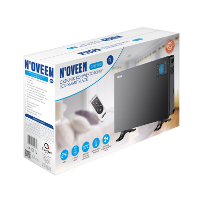 Grzejnik konwektorowy CH7100 LCD SMART BLACK N&#039;OVEEN