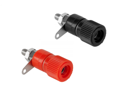 Gniazdo bananowe montażowe średnie 12 mm Cabletech