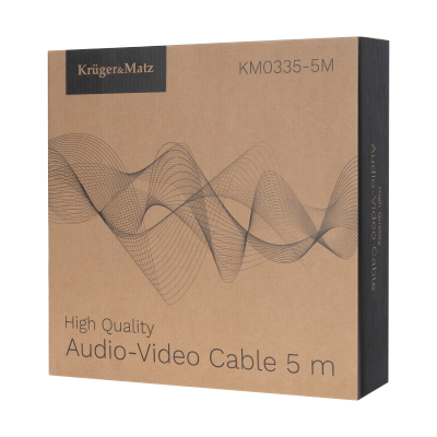 Kabel głośnikowy 5.0 m Kruger&Matz (wtyki banan)