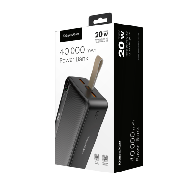 PowerBank Kruger&amp;Matz 40000 mAh Li-ion z funkcją QC oraz PD