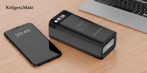 PowerBank Kruger&Matz 20000 mAh Li-ion 100W z funkcją QC oraz PD